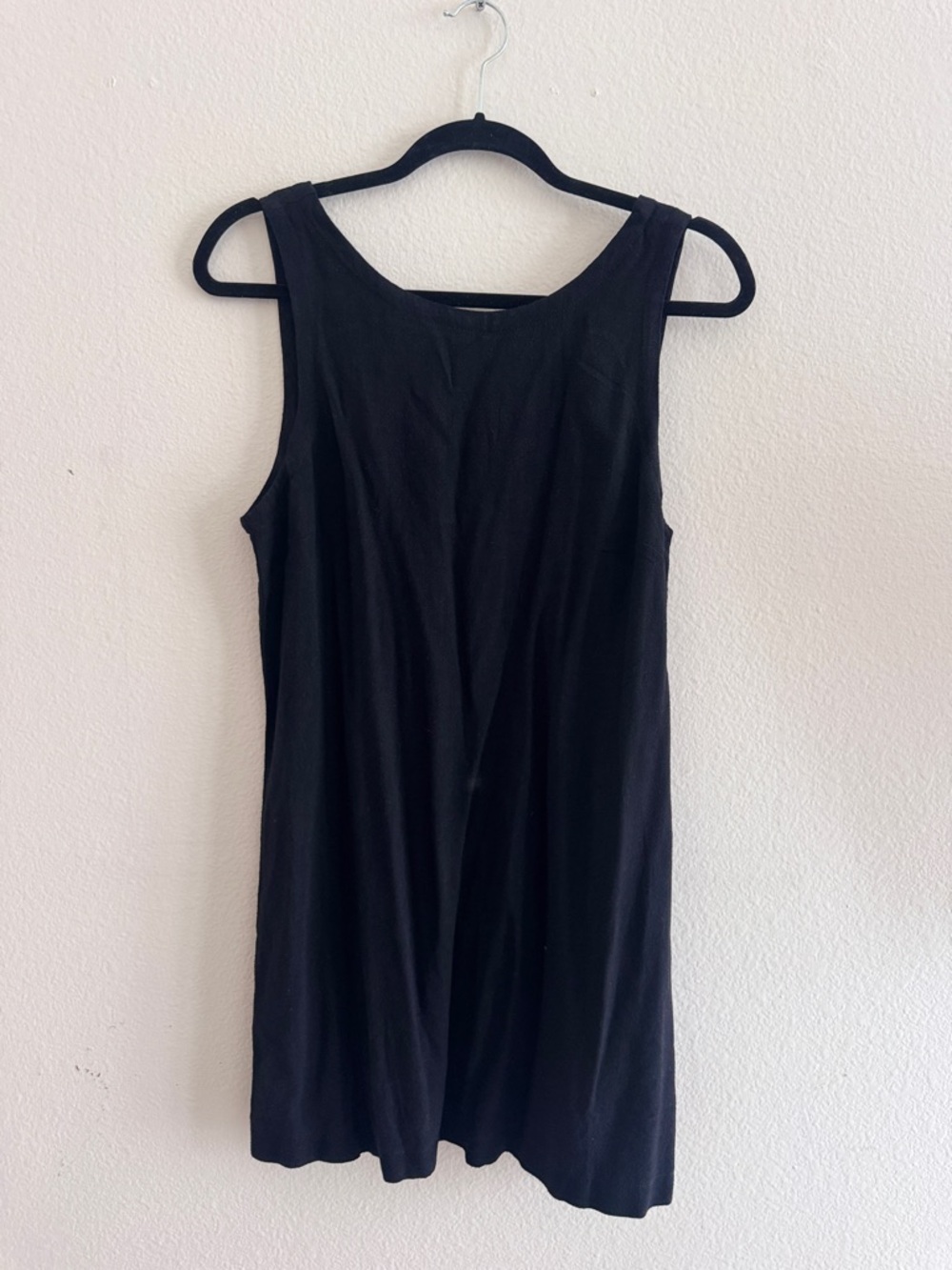 Vici Black Sleeveless Shift Mini Dress, Size Large